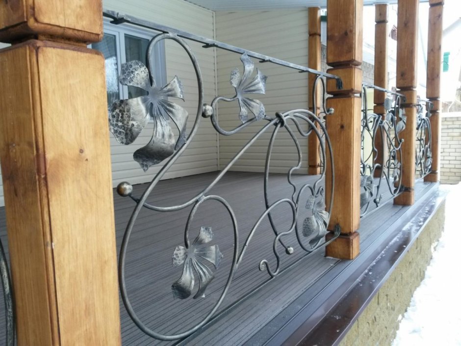 Кованые ограждения для террасы