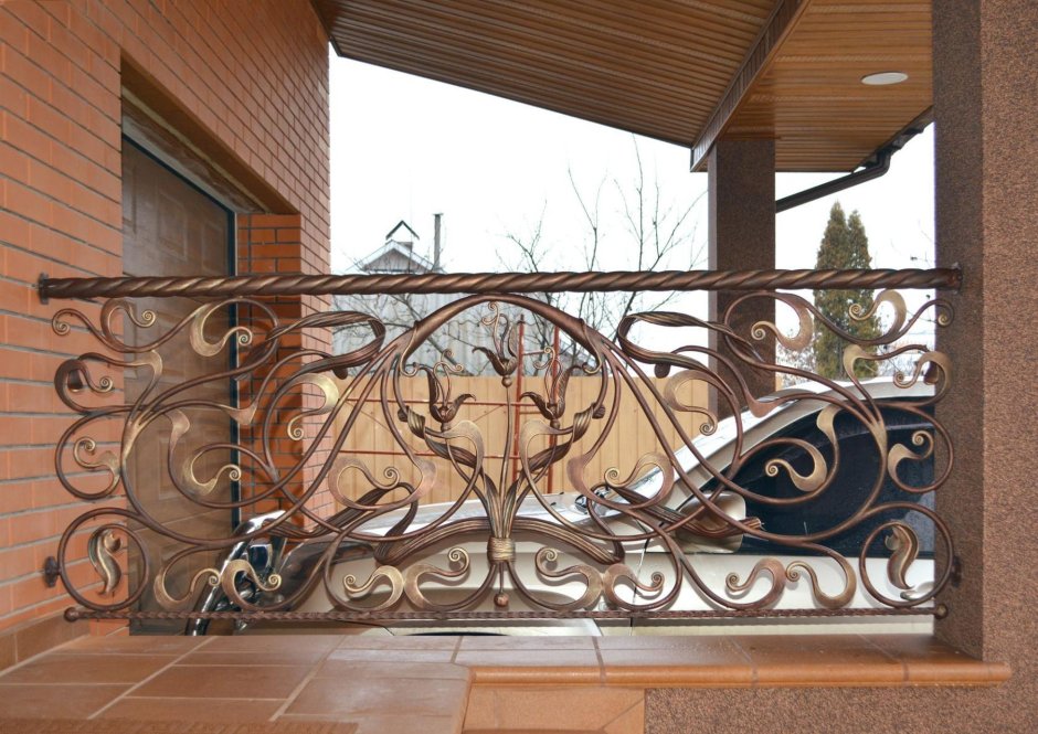 Кованые ограждения для террасы