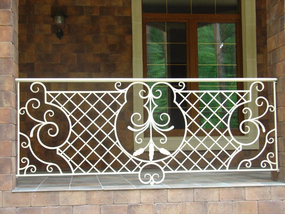 Перила для террасы из металла