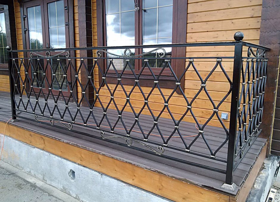 Ограждение террасы ковка