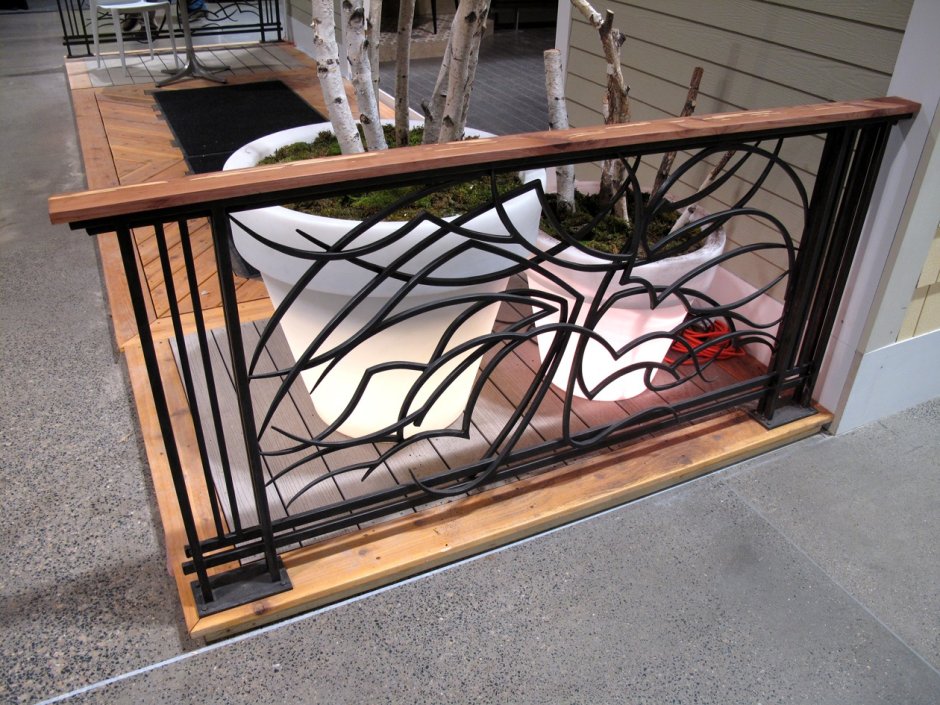Кованые ограждения для террасы