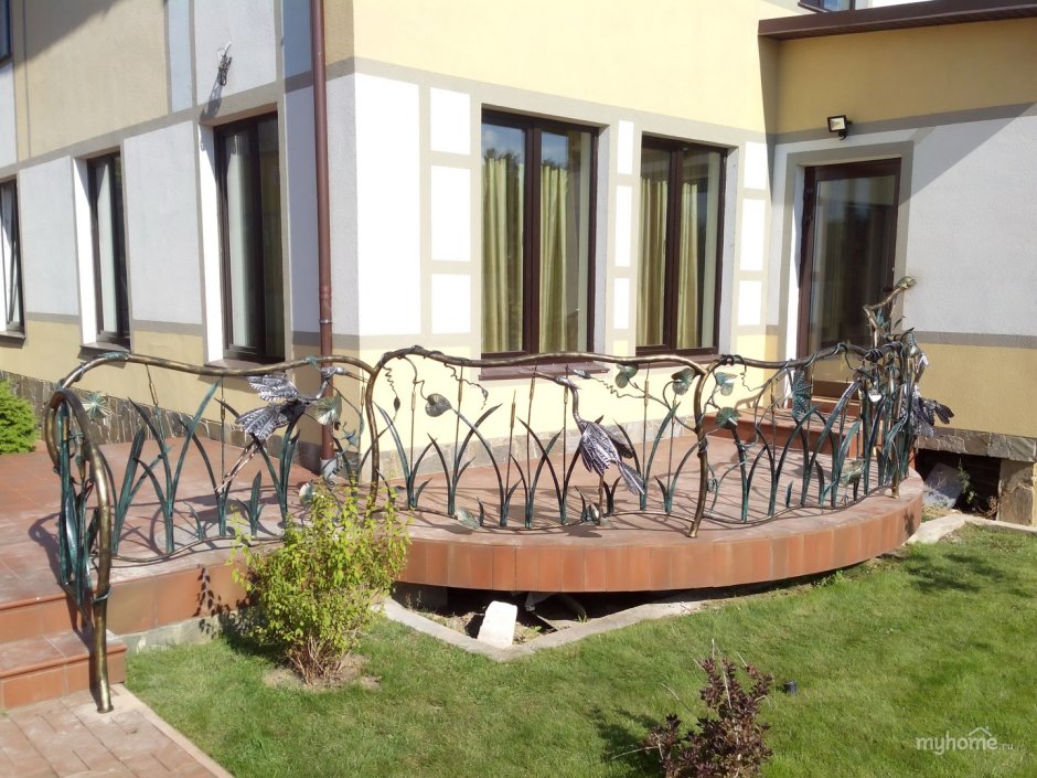 Кованые ограждения для террасы