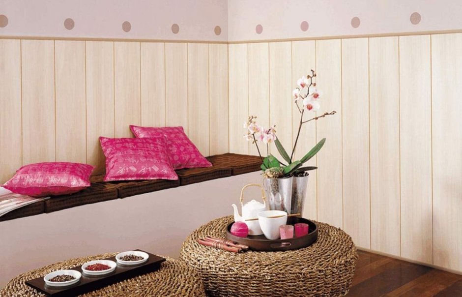 Гипсовые панели на кухне