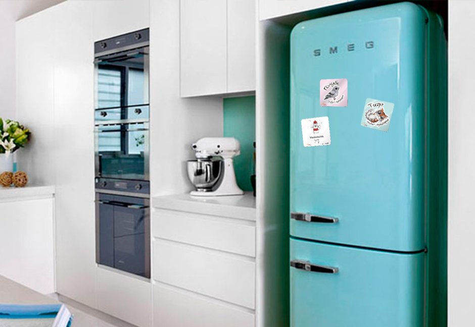 Холодильник Смег в интерьере