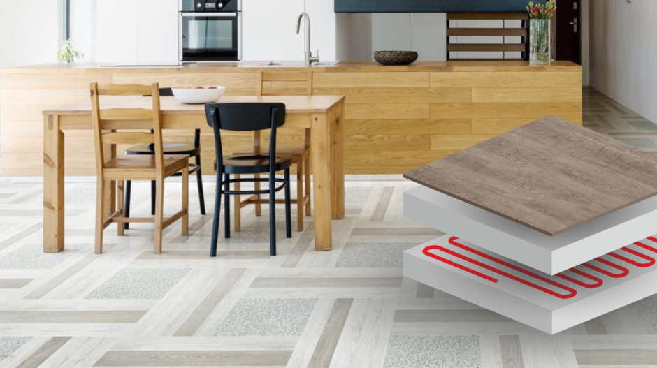 Плитка ПВХ на теплый пол