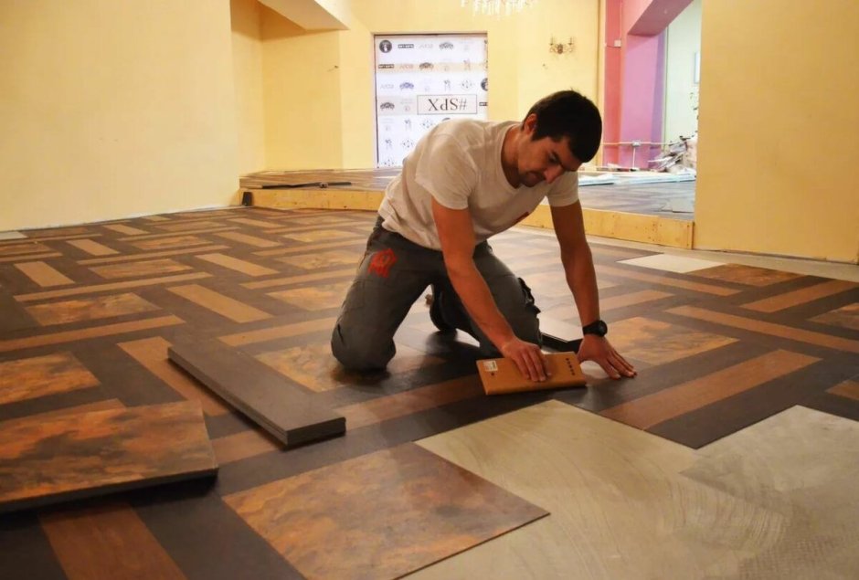 Пол кварц винил