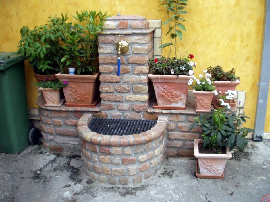 Садовый умывальник песчаник u07568