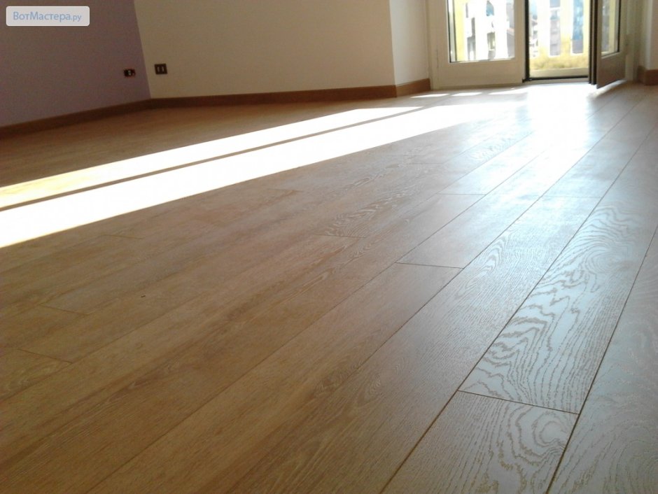 Укладка ламината с фаской
