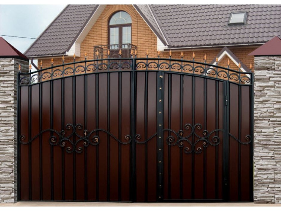 Ворота «МПА» со встроенной калиткой