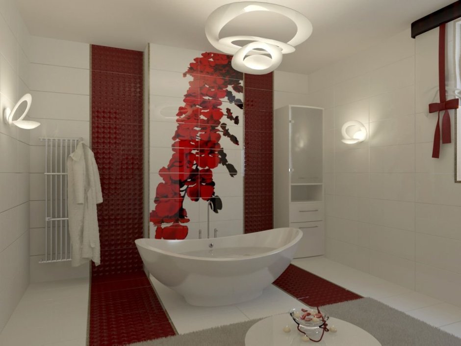 Цветные Ванные комнаты