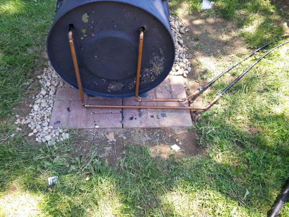 Самодельный нагреватель для бассейна на дровах