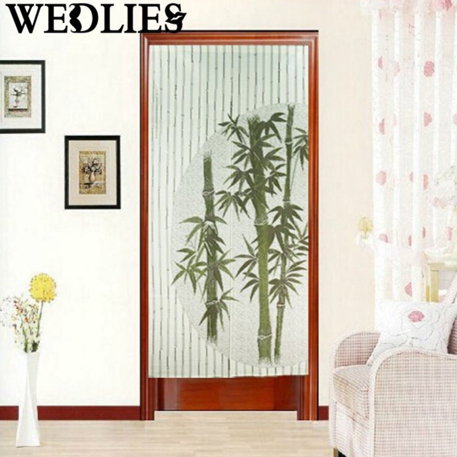 Бамбуковая занавеска на дверь