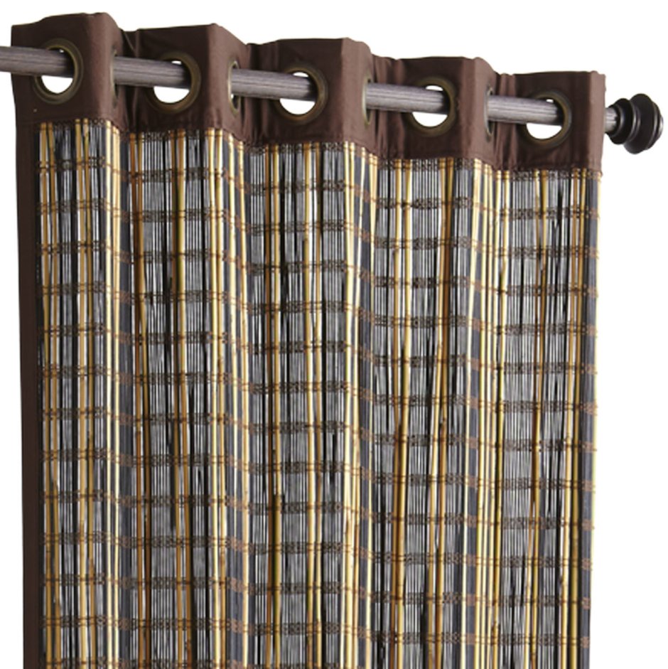 Штора на люверсах в дверной проем