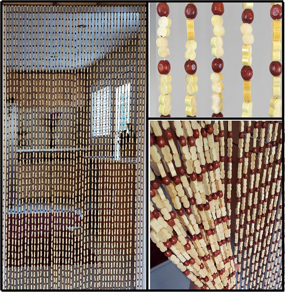 Штора из бамбуковых палочек