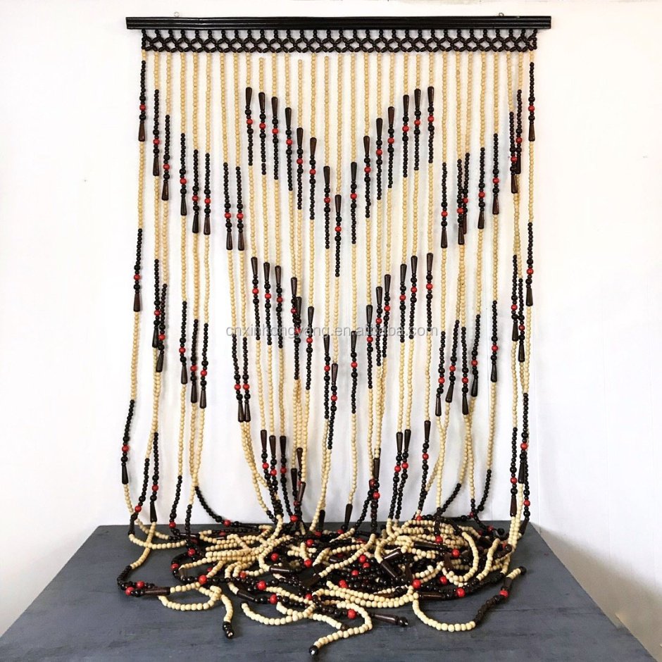 Шторы из деревянных бусин