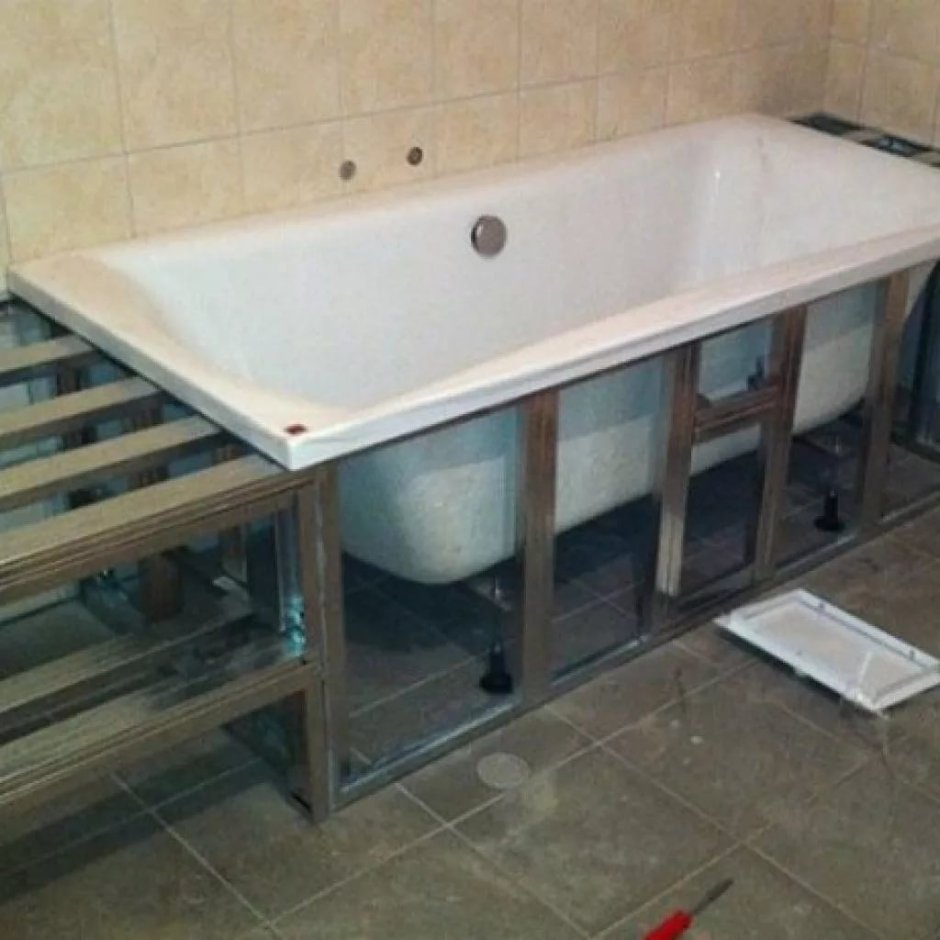 Каркас экрана под ванну из профиля