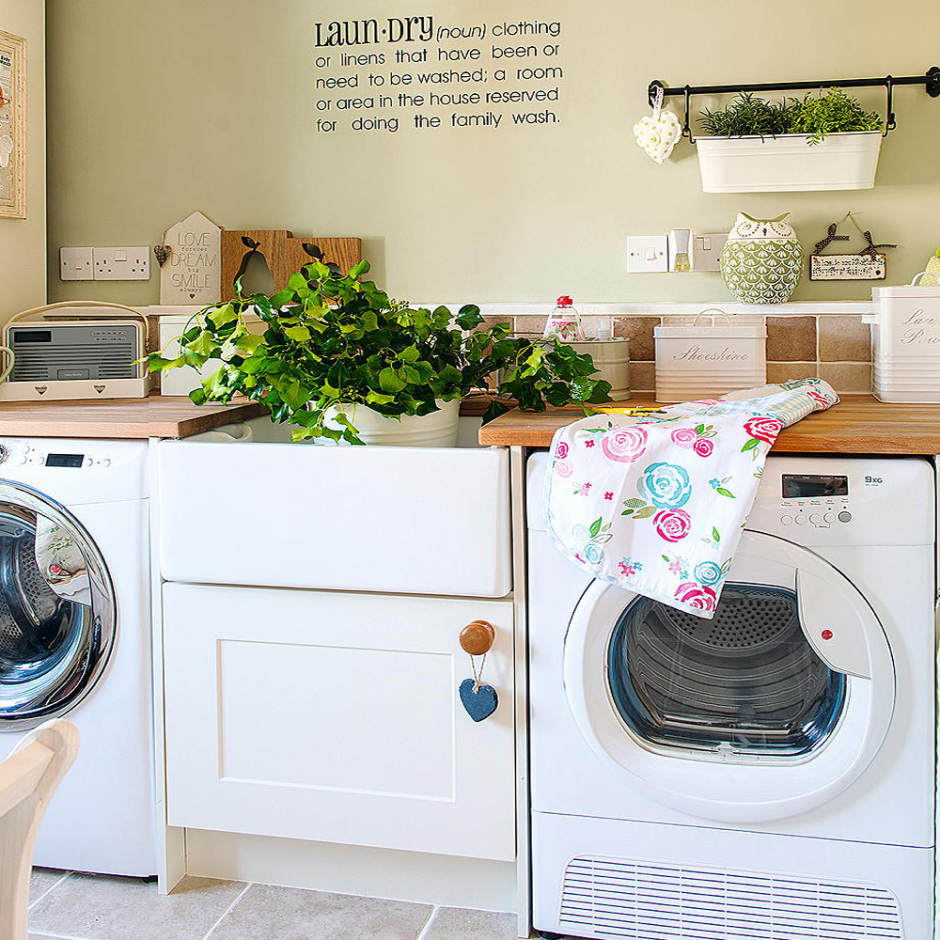 Стиральная машина на кухне