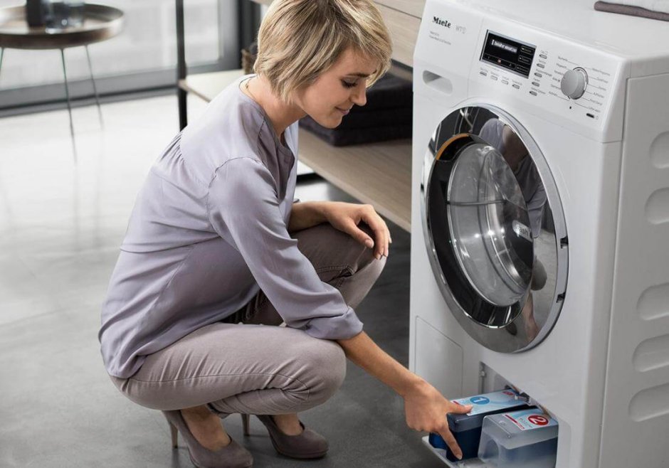 Стиральная машина в кухне икеа