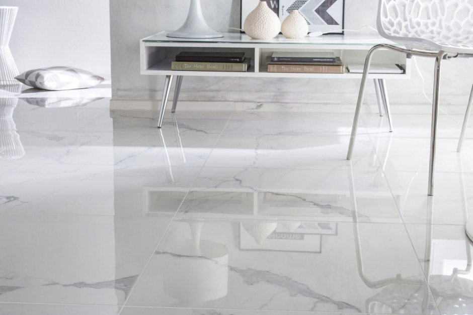 Метлахская плитка на кухне пол