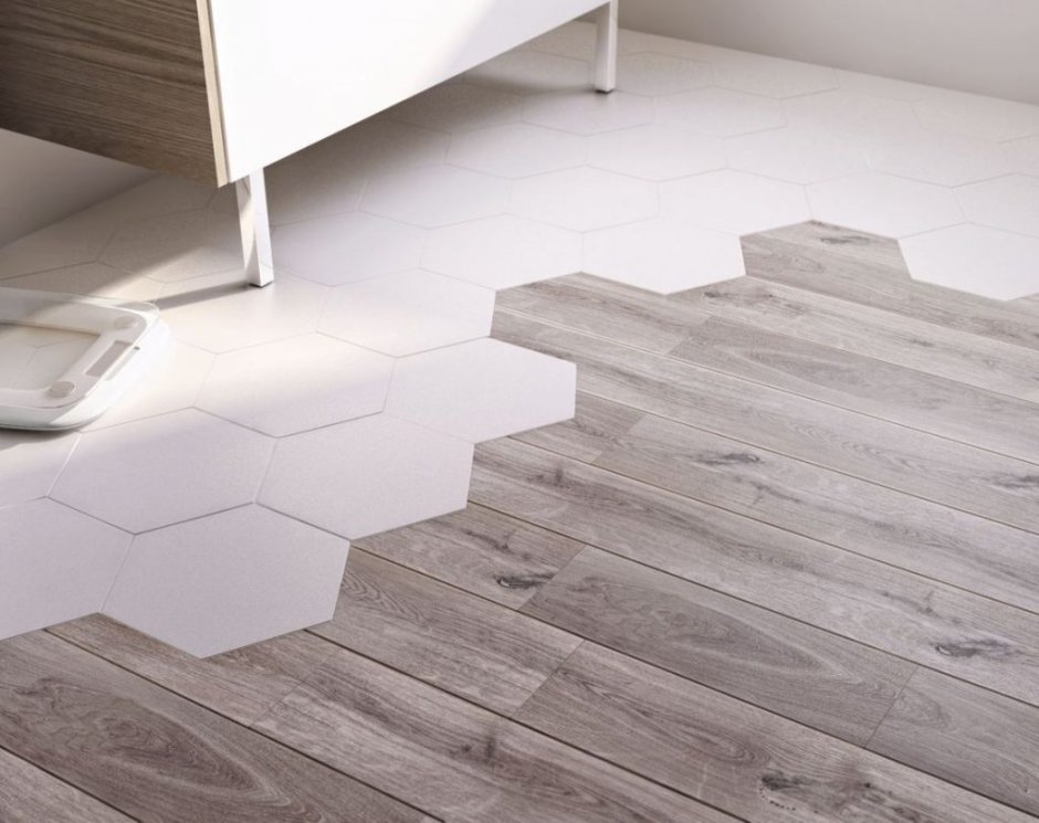 Ламинат на кухне