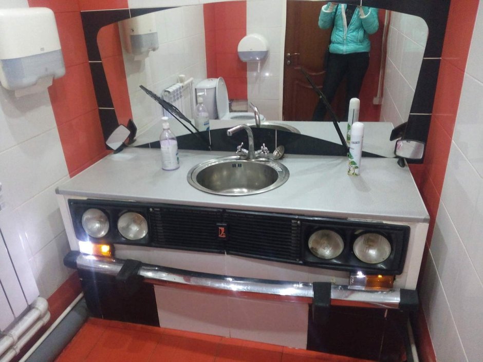 Умывальник из авто