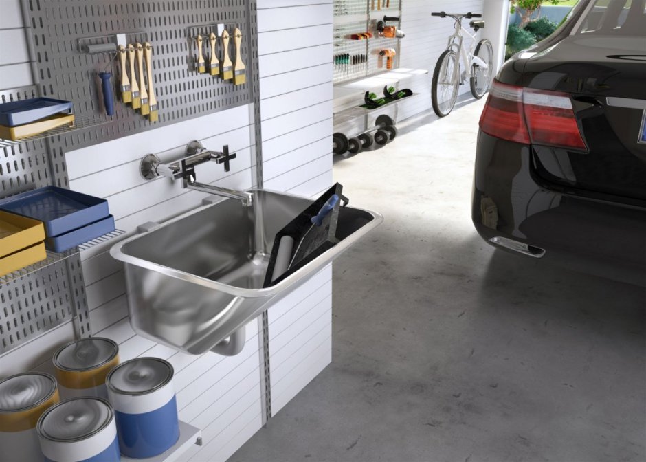 Мойка хозяйственная из нержавейки