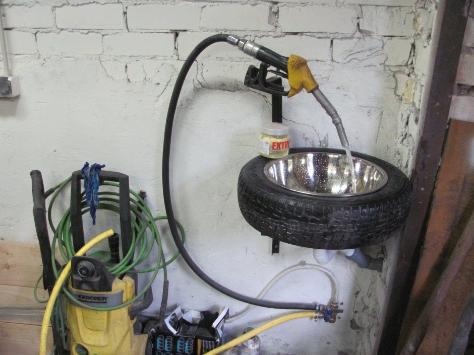 Умывальник в гараж