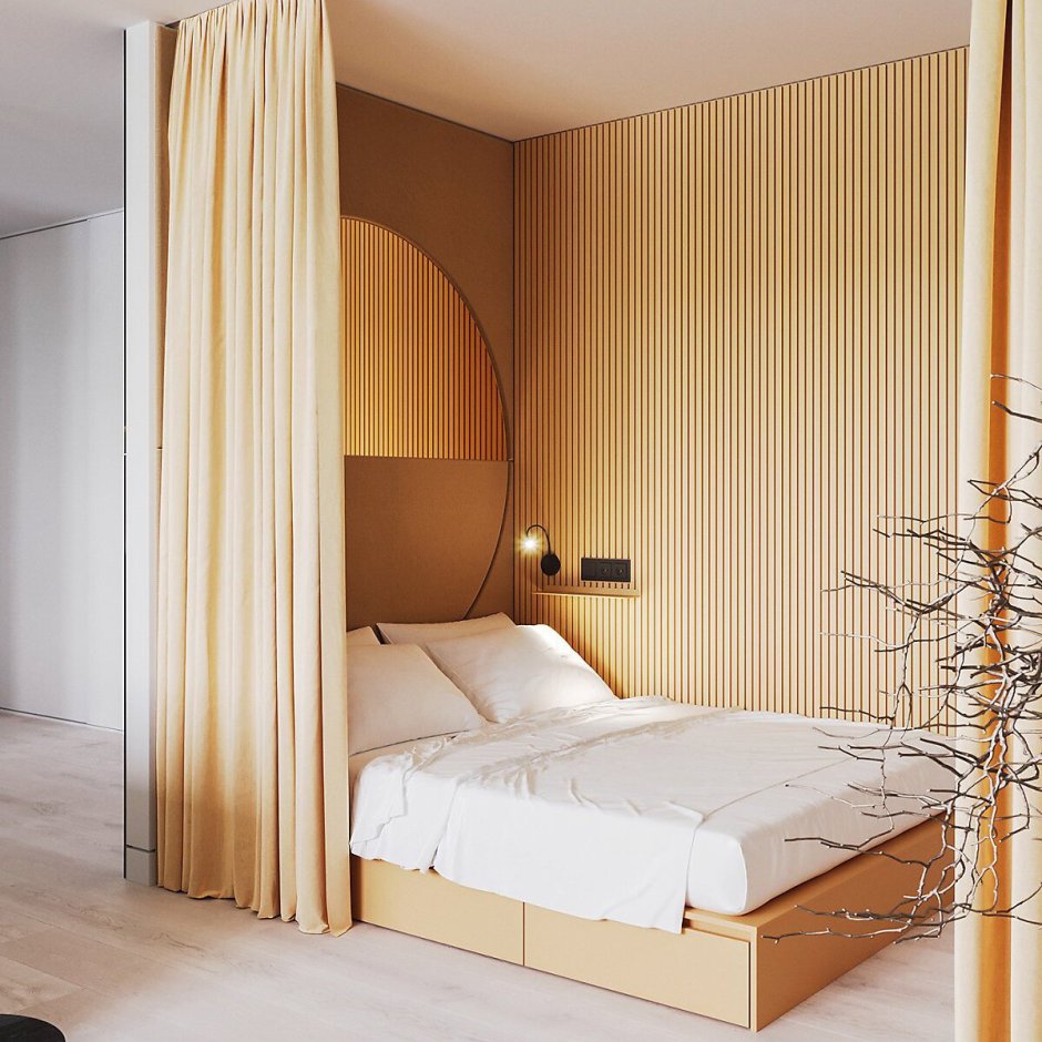 Кровать в нише