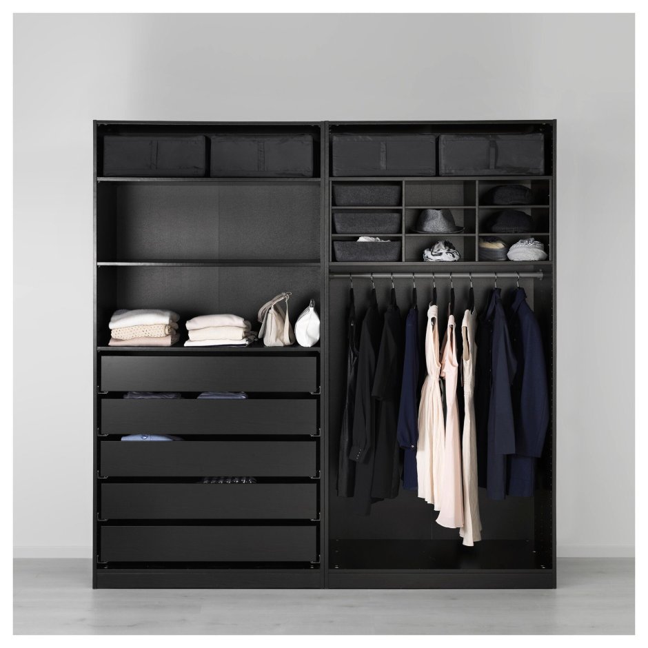 Ikea Pax шкаф черный
