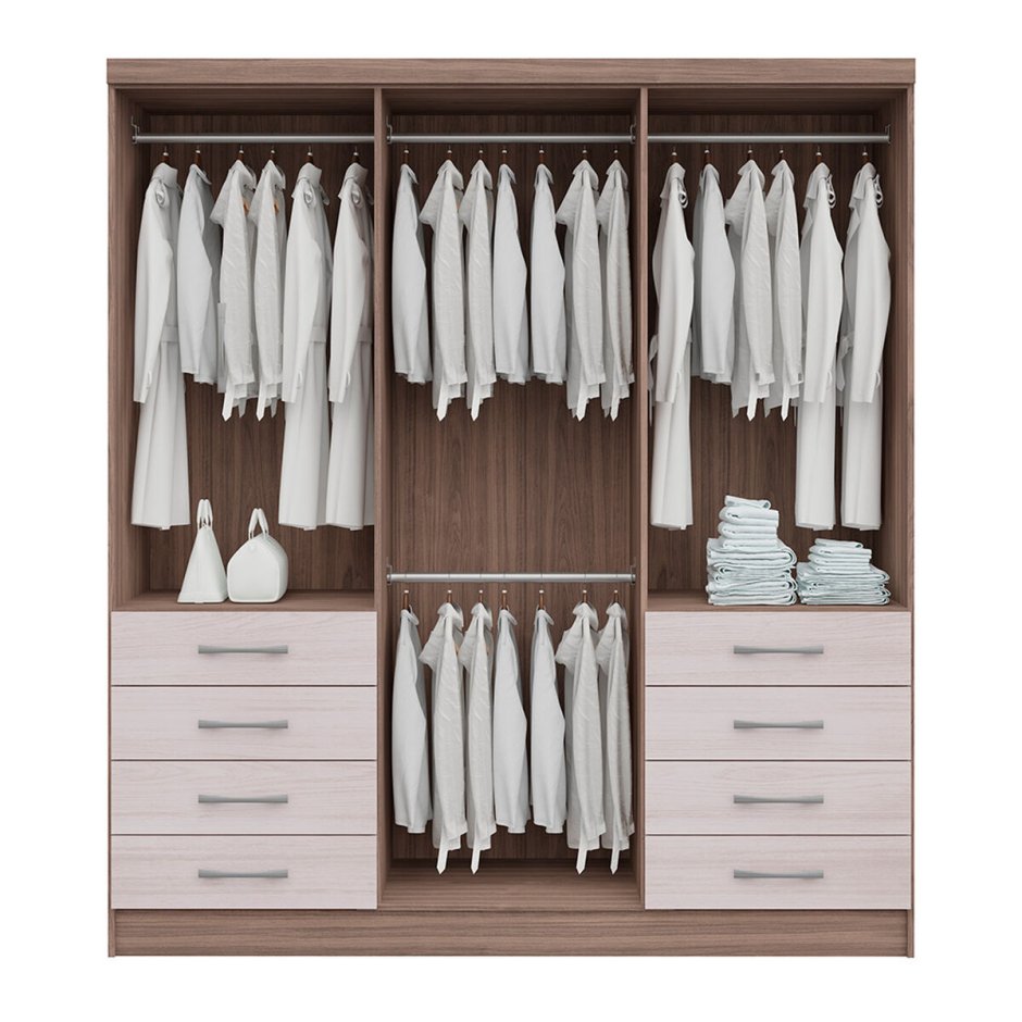 Шкаф в прихожую с распашными дверями наполнение