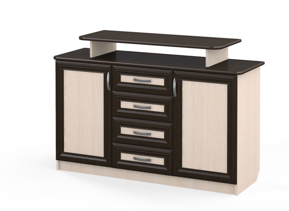 Система Монако комод км-14 ясень белый/f12-1уп