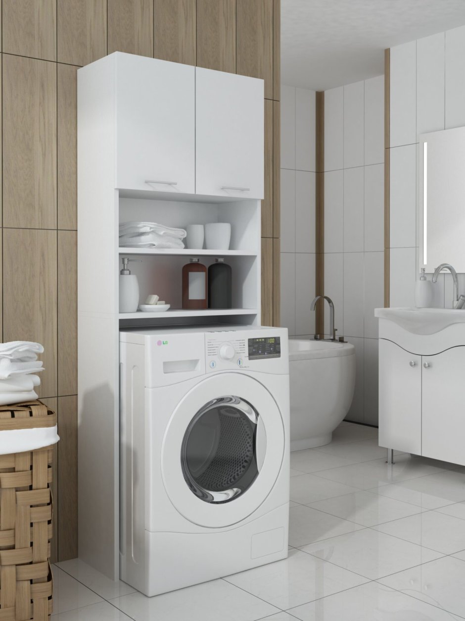 Шкаф над стиральной машины 64 см Акватон