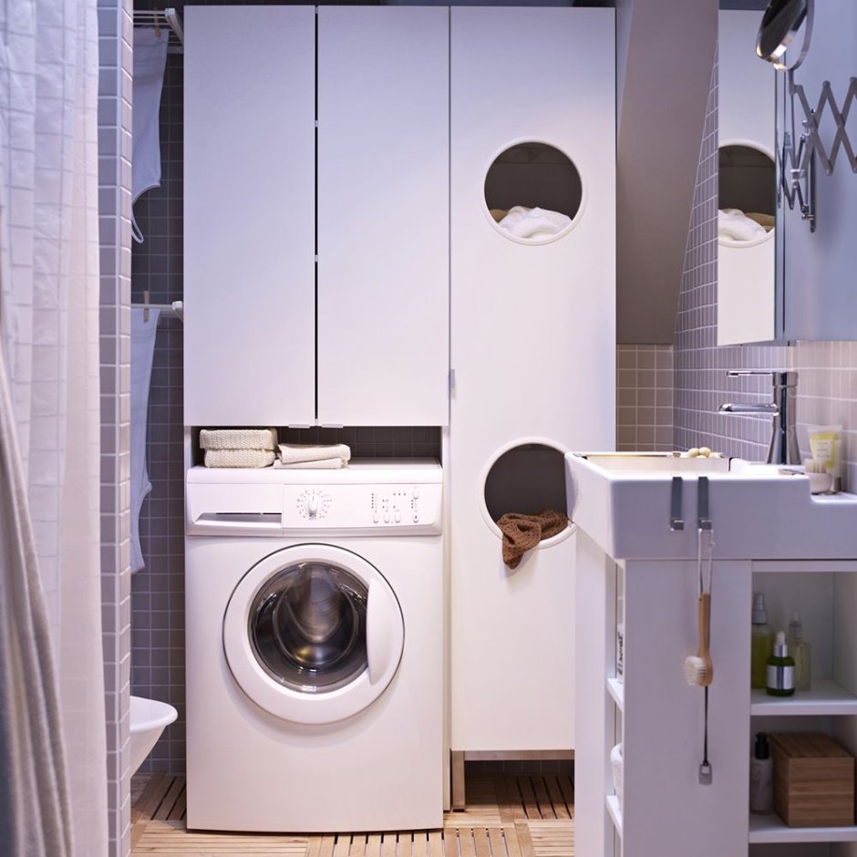 ЛИЛЛОНГЕН шкаф д/стиральн машины, белый