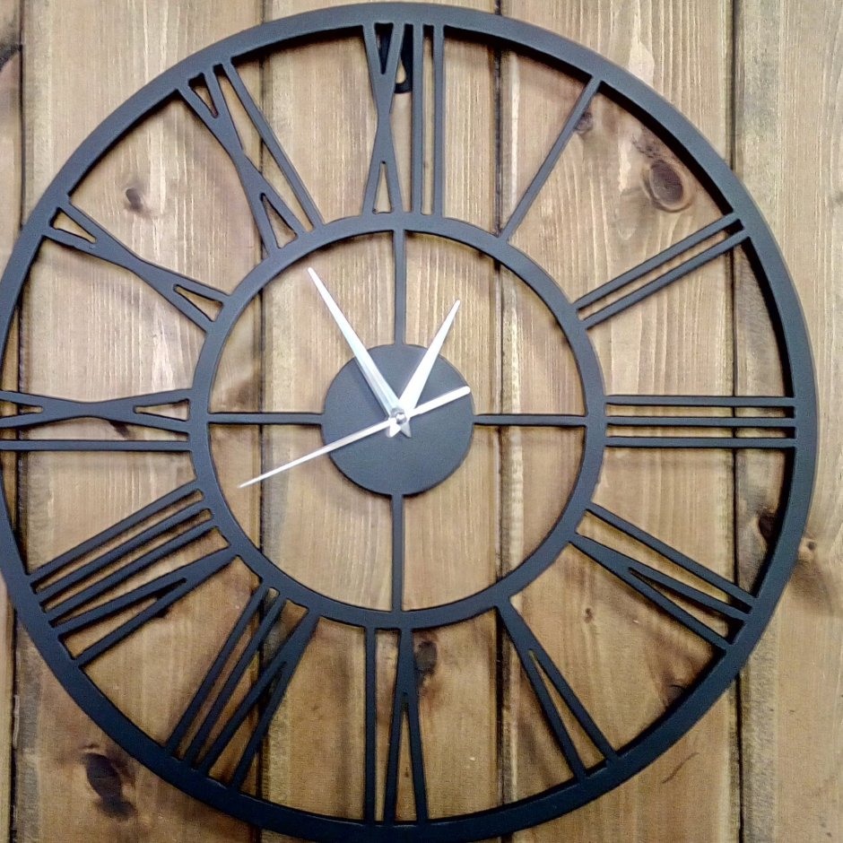 Часы в рустикальном стиле