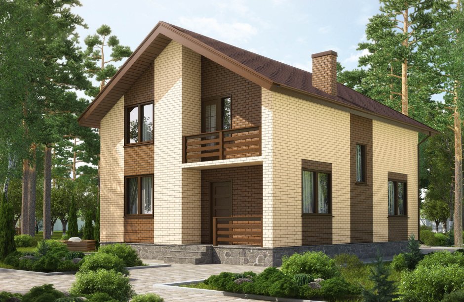 Дом кирпичный 110 кв.м с мансардой