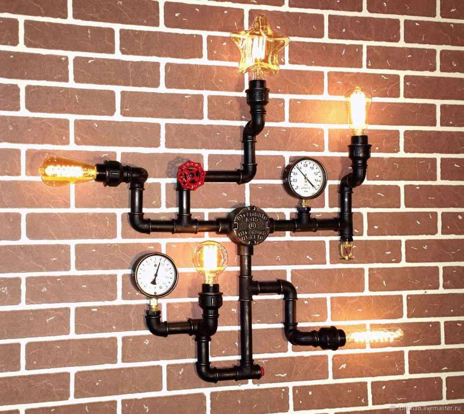 Часы в стиле лофт