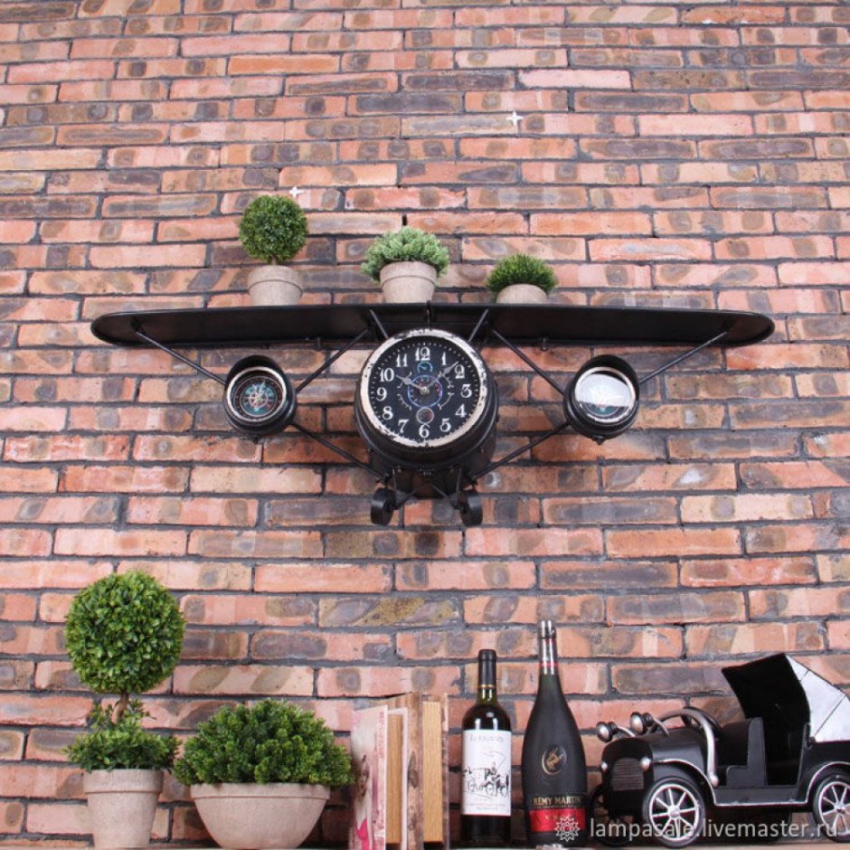 Часы в стиле лофт