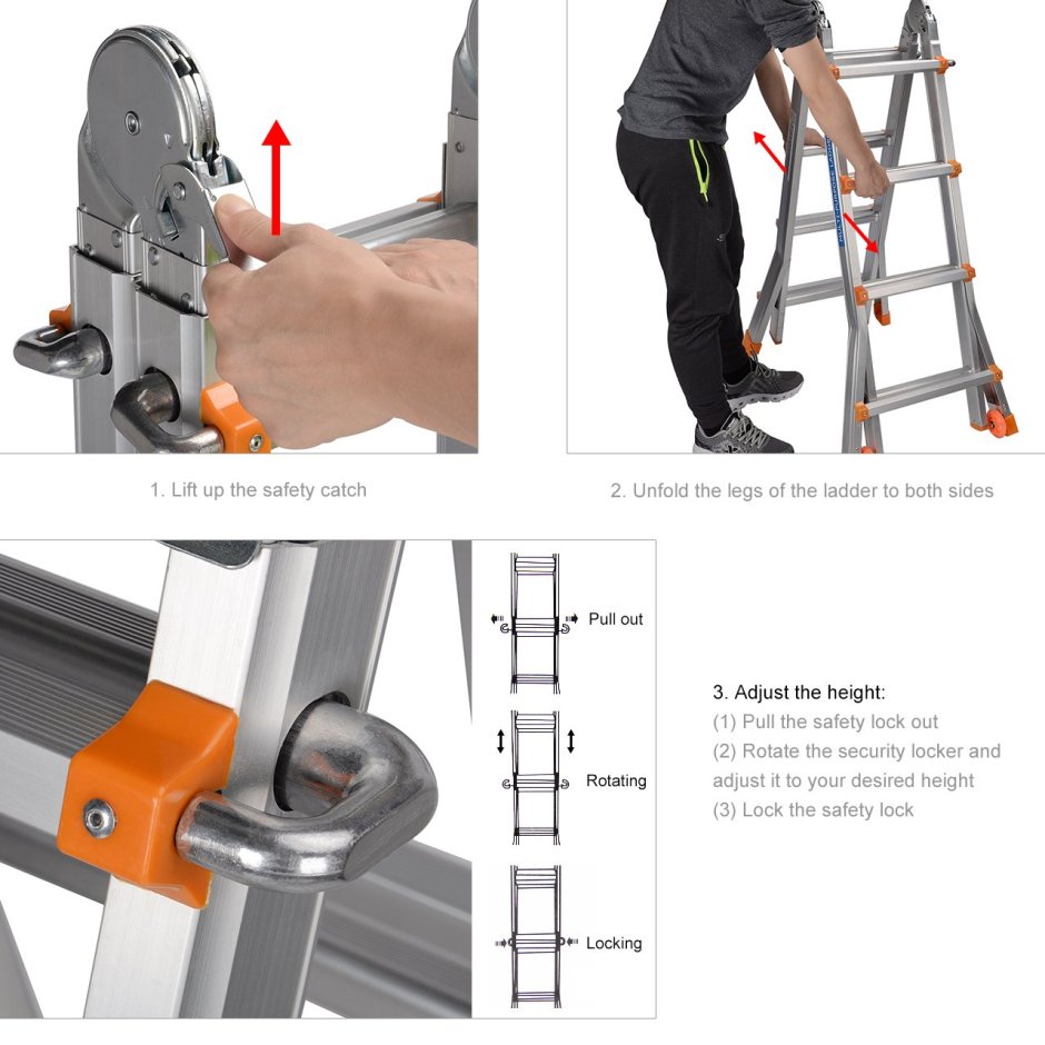 Упоры для складной лестницы