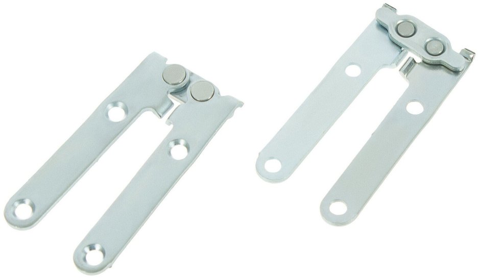 Петля ломберная Левша, 130х15 мм, сталь, цвет цинк, 2 шт.