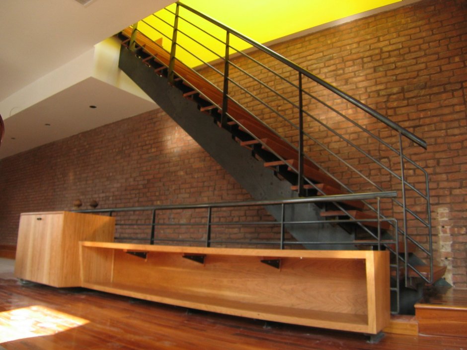 Кованые перила для лестницы лофт