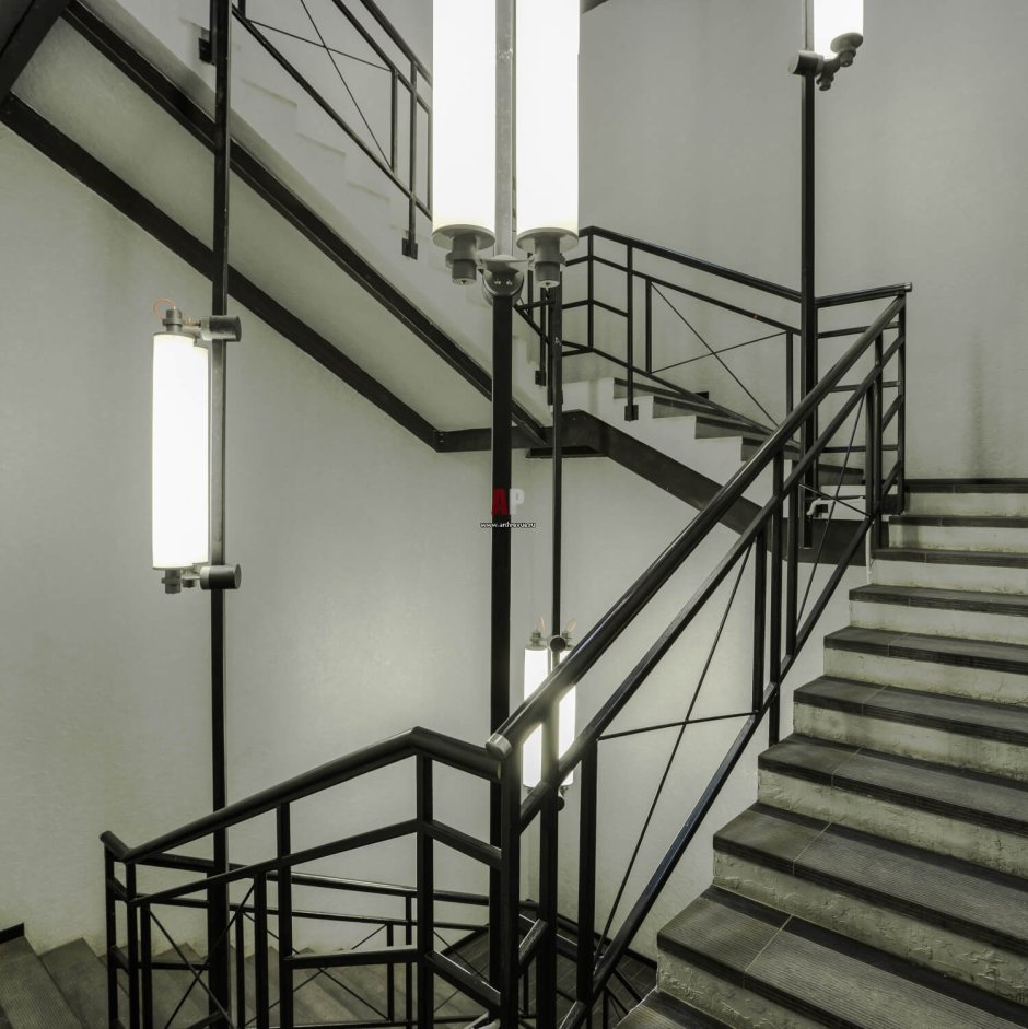 Лестницы на металлокаркасе в стиле лофт