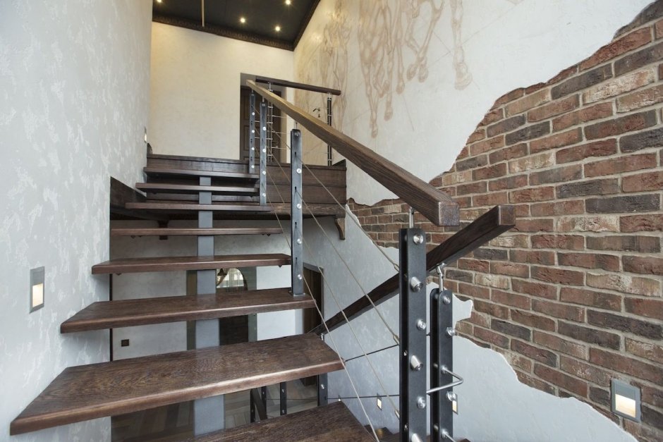 Перила в стиле лофт
