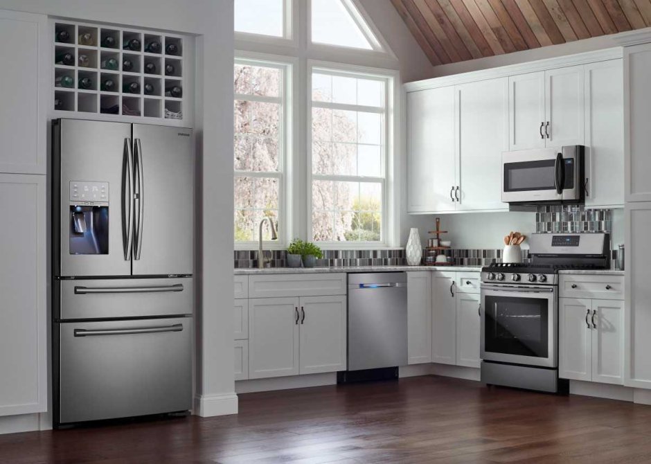 Холодильник 4-камерный Stainless Steel Kitchen Refrigerator 4 Doors