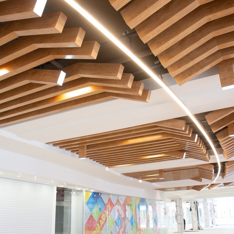 Потолок реечный алюминиевый Албес