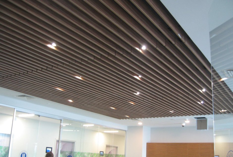 Реечные потолки 3д кусок