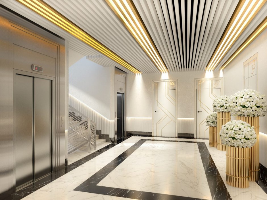 Деревянный реечный потолок