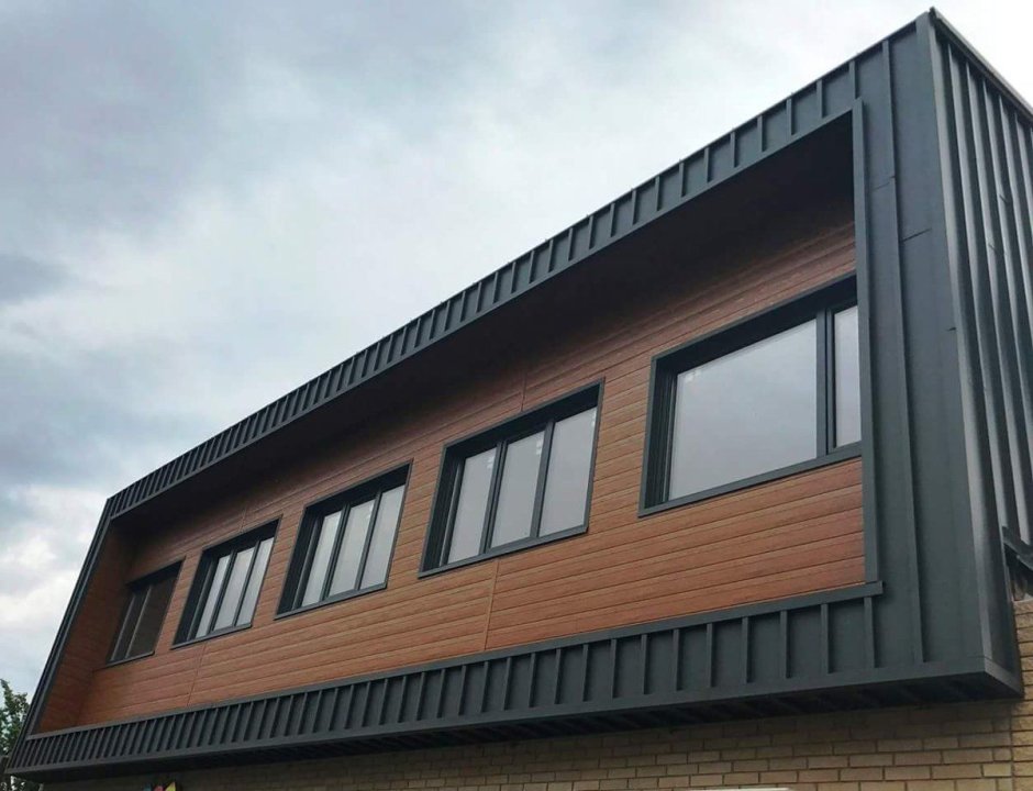 Обшивка домов профнастилом