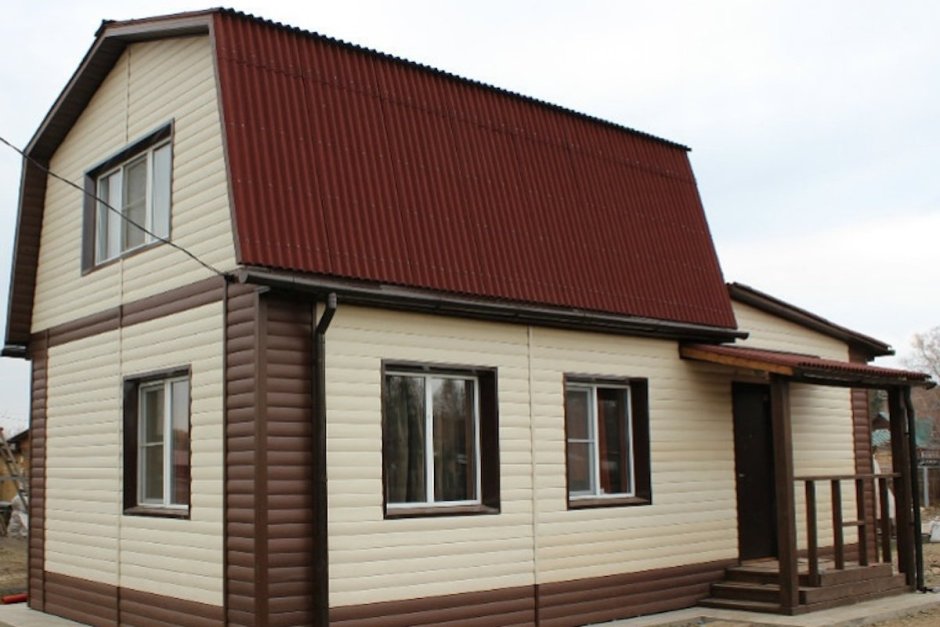 Отделка домов профлистом