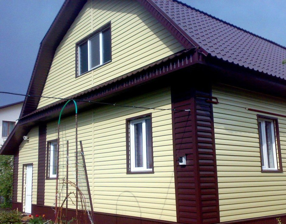 Обшивка домов профлистом