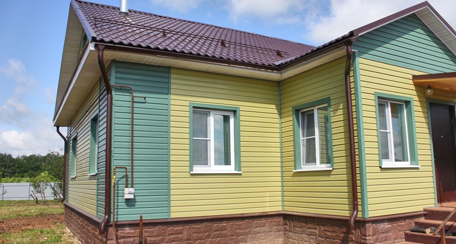 Отделка дома профлистом